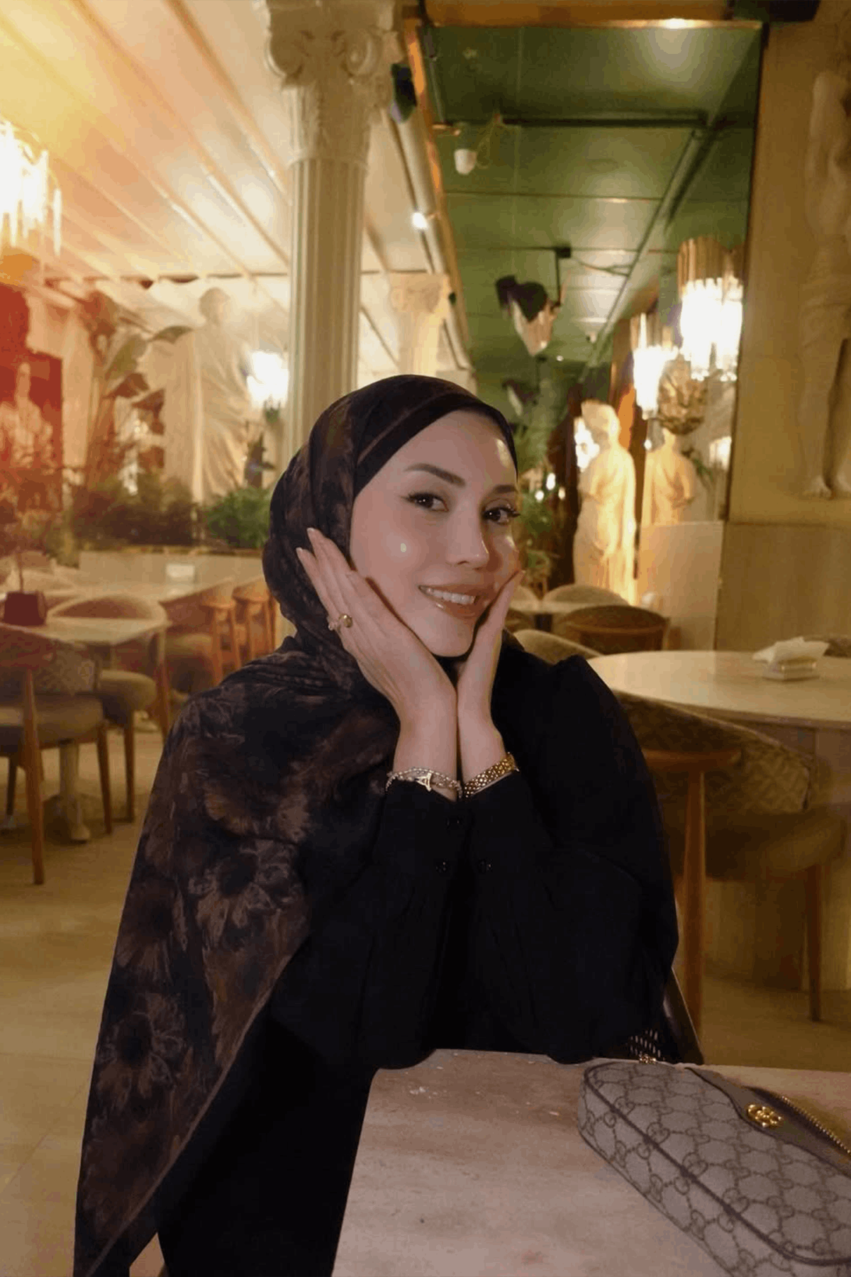 Lisa Pamuk Viskon Şal - Siyah Kahve