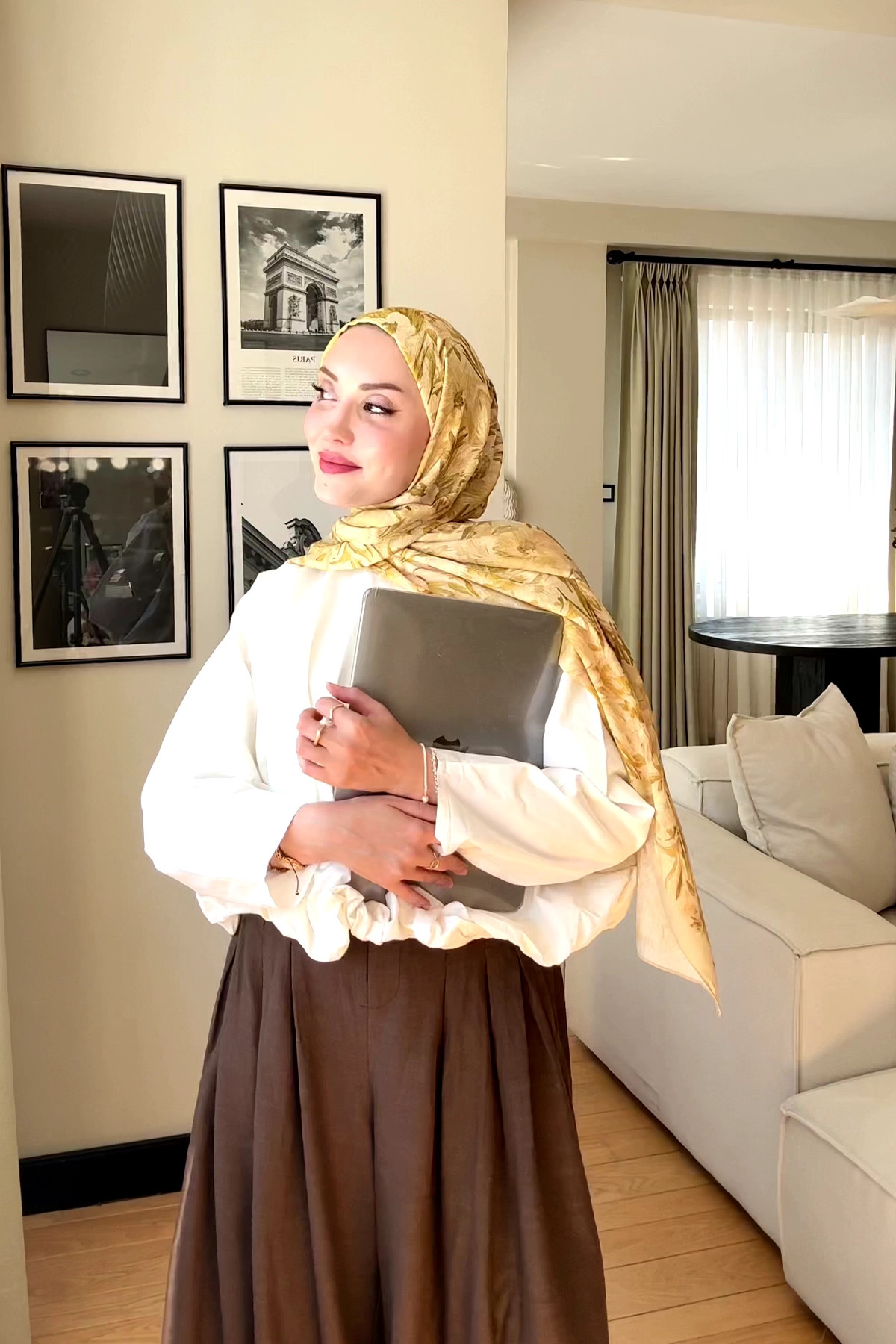 Paradise Kraş Şal - Tereyağ Sarısı
