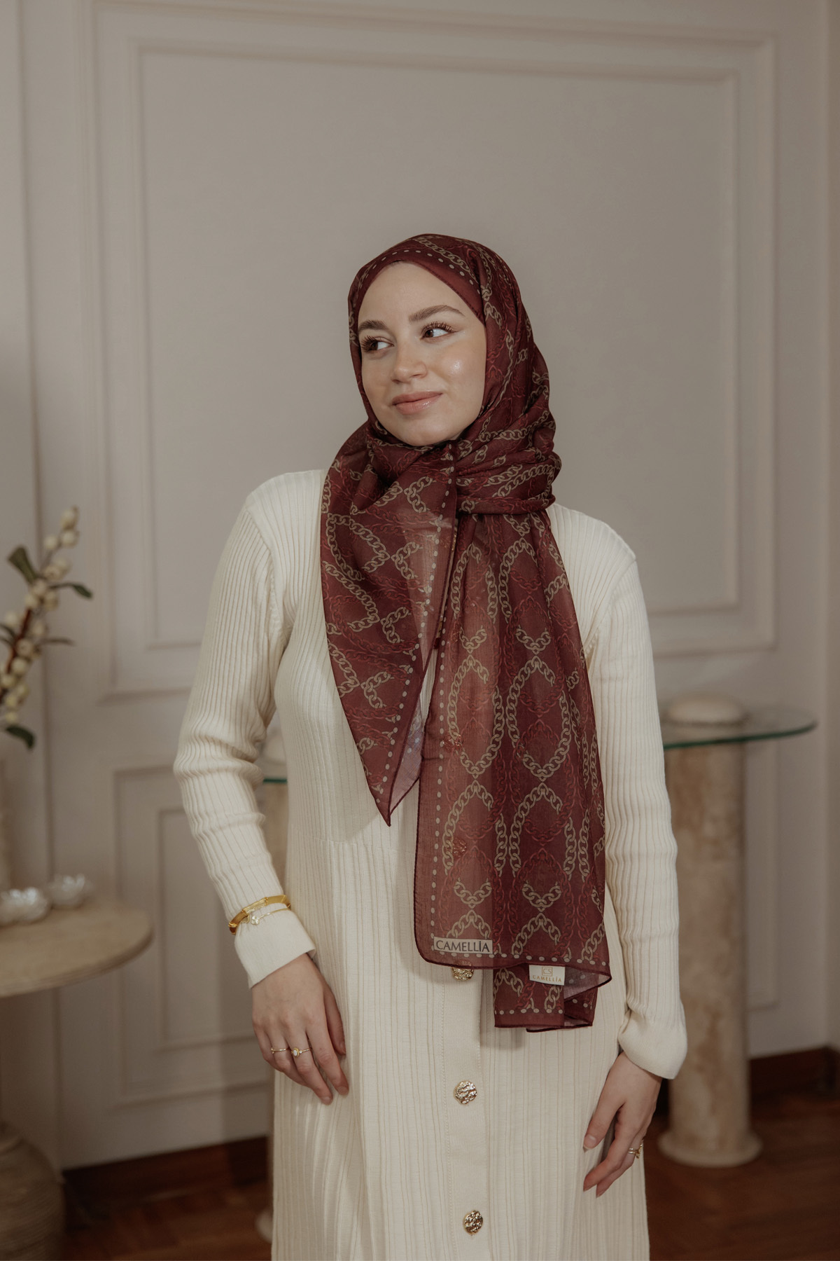 Prag Rami Şal - Bordo