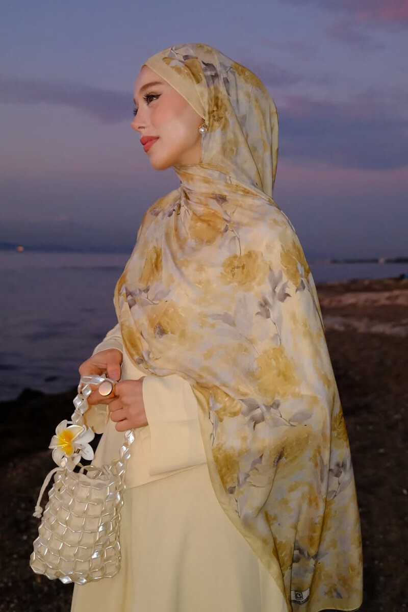 Ria Rami Şal - Sarı Gri