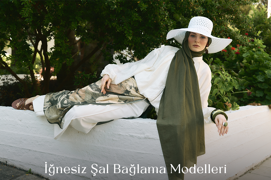 İğnesiz Şal Bağlama Modelleri
