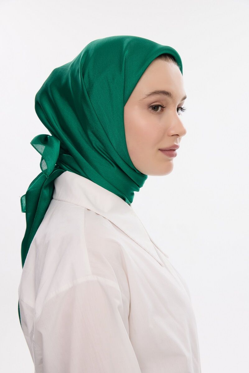 Abiye Saten Janjan Eşarp - Benetton - 1