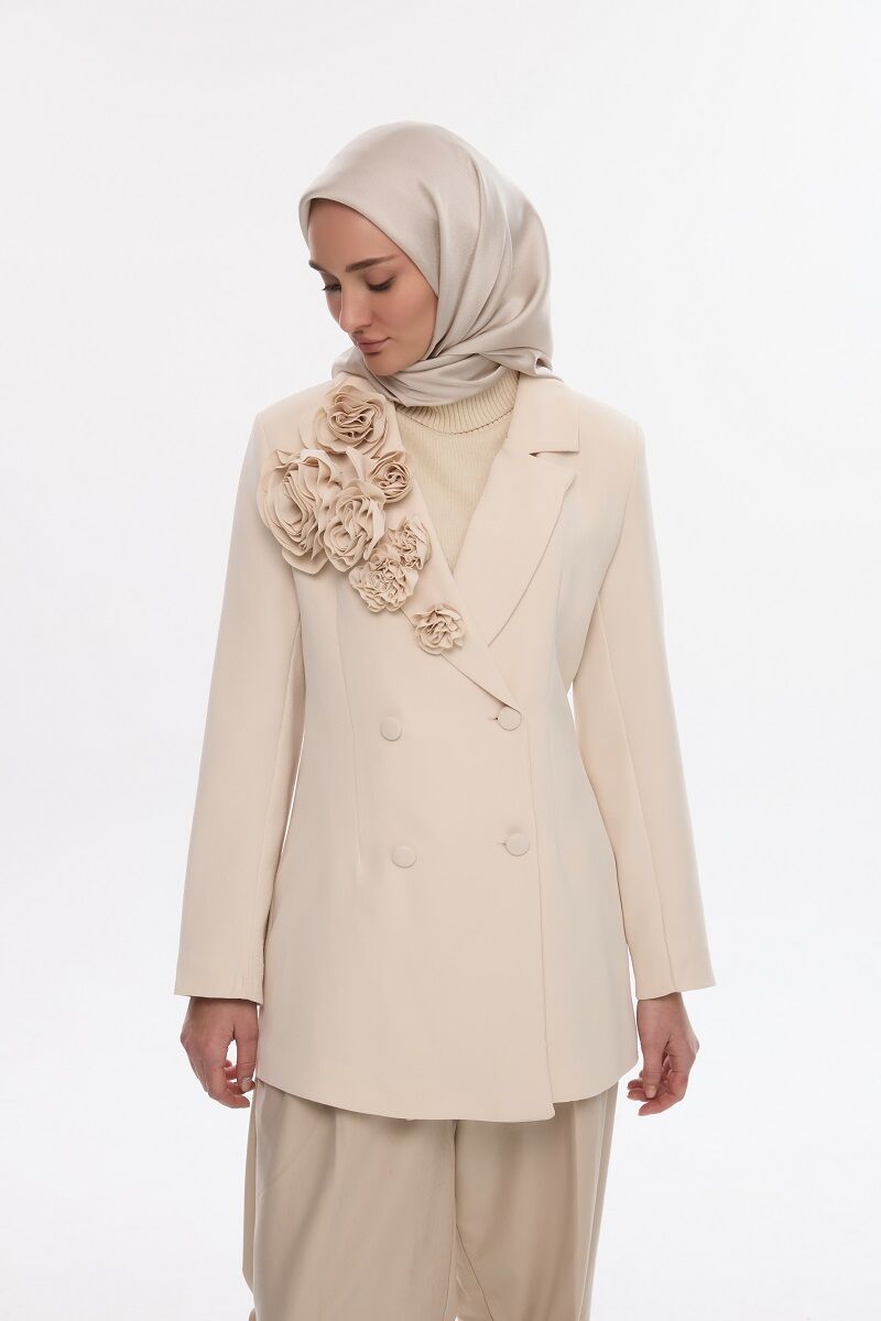 Abiye Saten Janjan Eşarp - Dut - 2