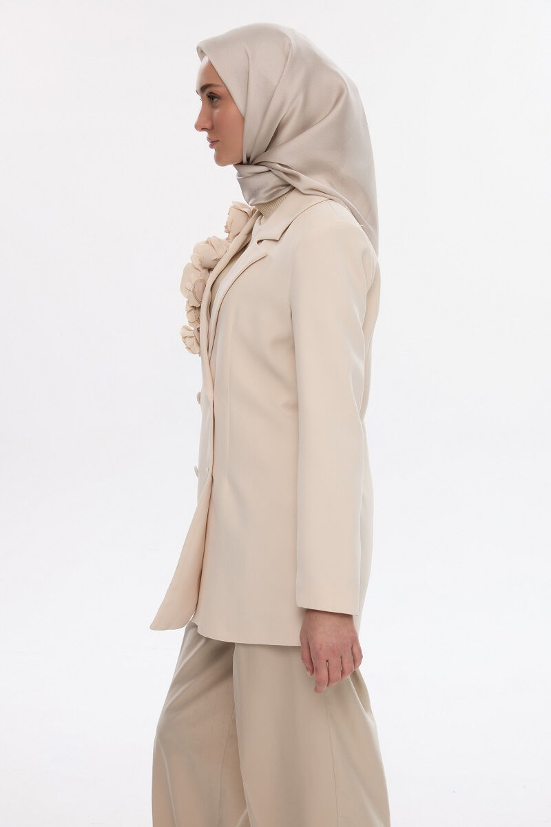 Abiye Saten Janjan Eşarp - Dut - 4