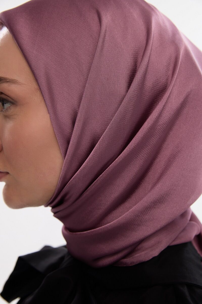 Abiye Saten Janjan Eşarp - Sirke - 3