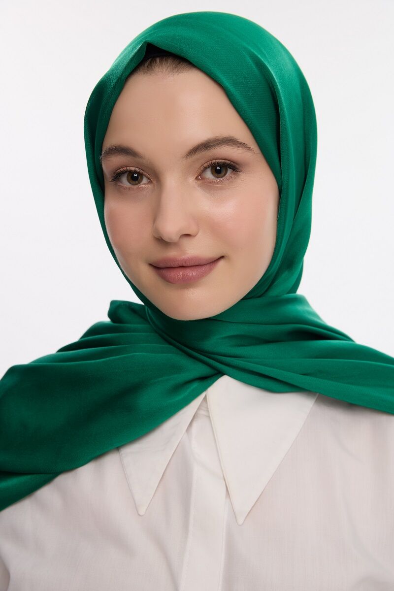 Abiye Saten Janjan Şal - Benetton - 4