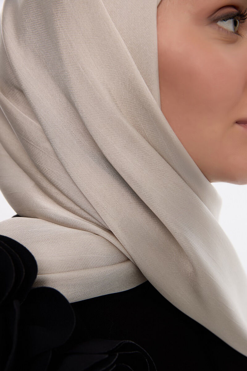 Abiye Saten Janjan Şal - Dut - 4