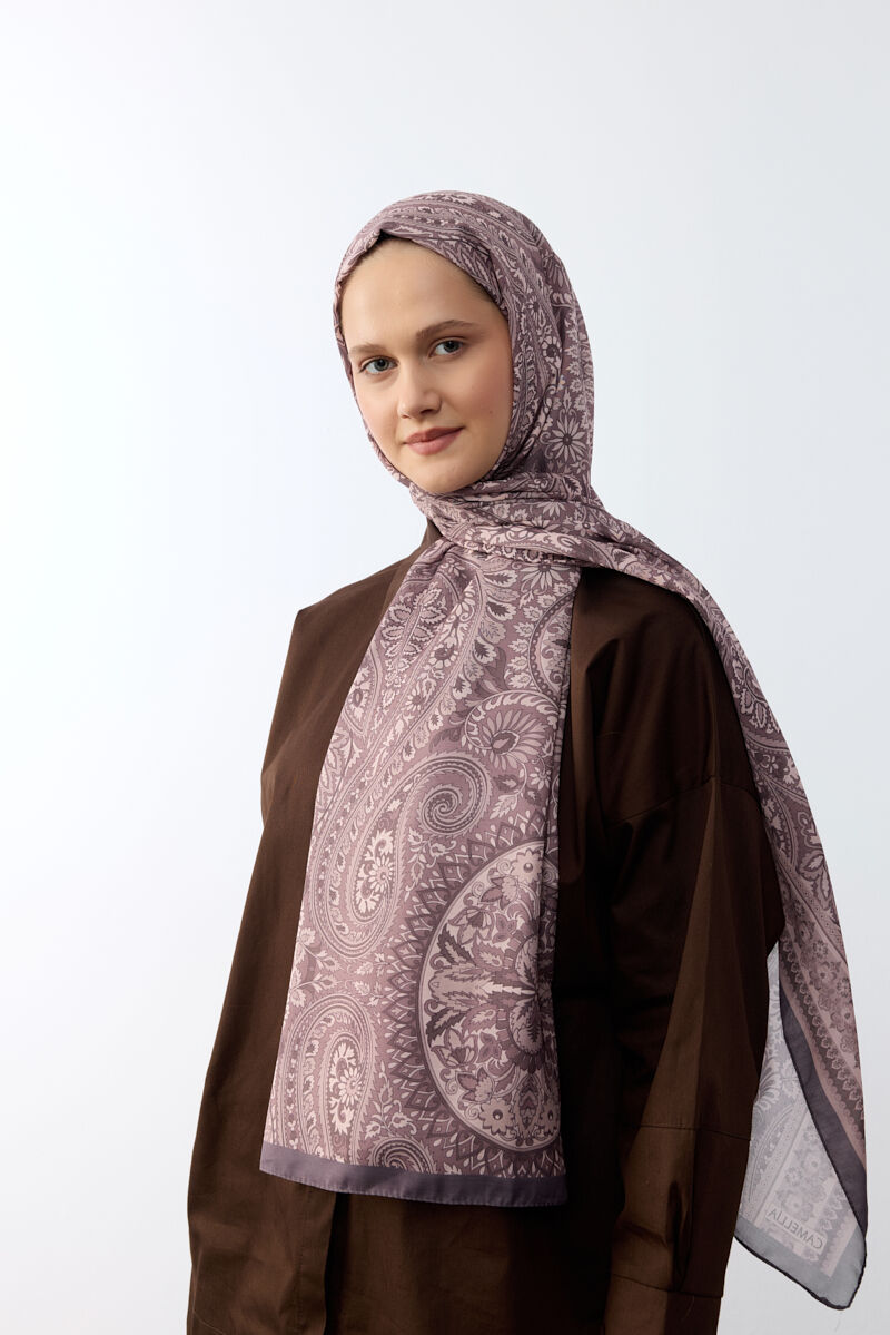 Allica Desen Şal - Gül Kurusu - 2