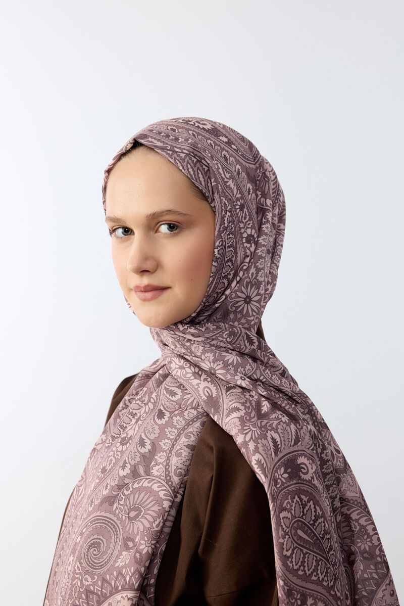 Allica Desen Şal - Gül Kurusu - 3