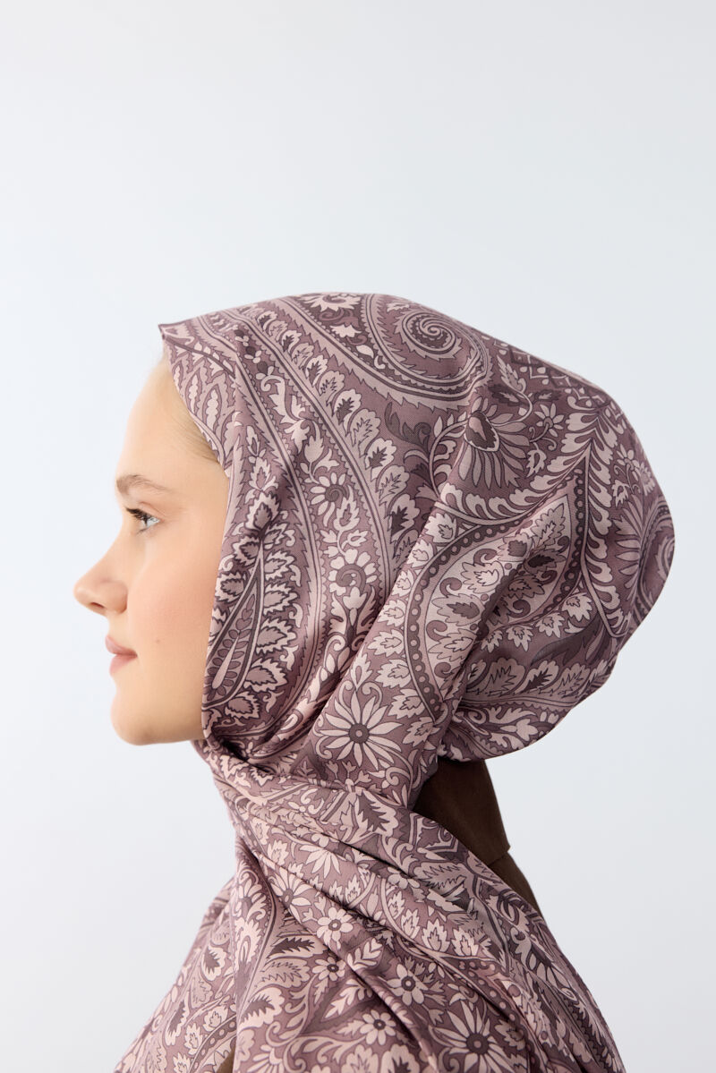 Allica Desen Şal - Gül Kurusu - 4