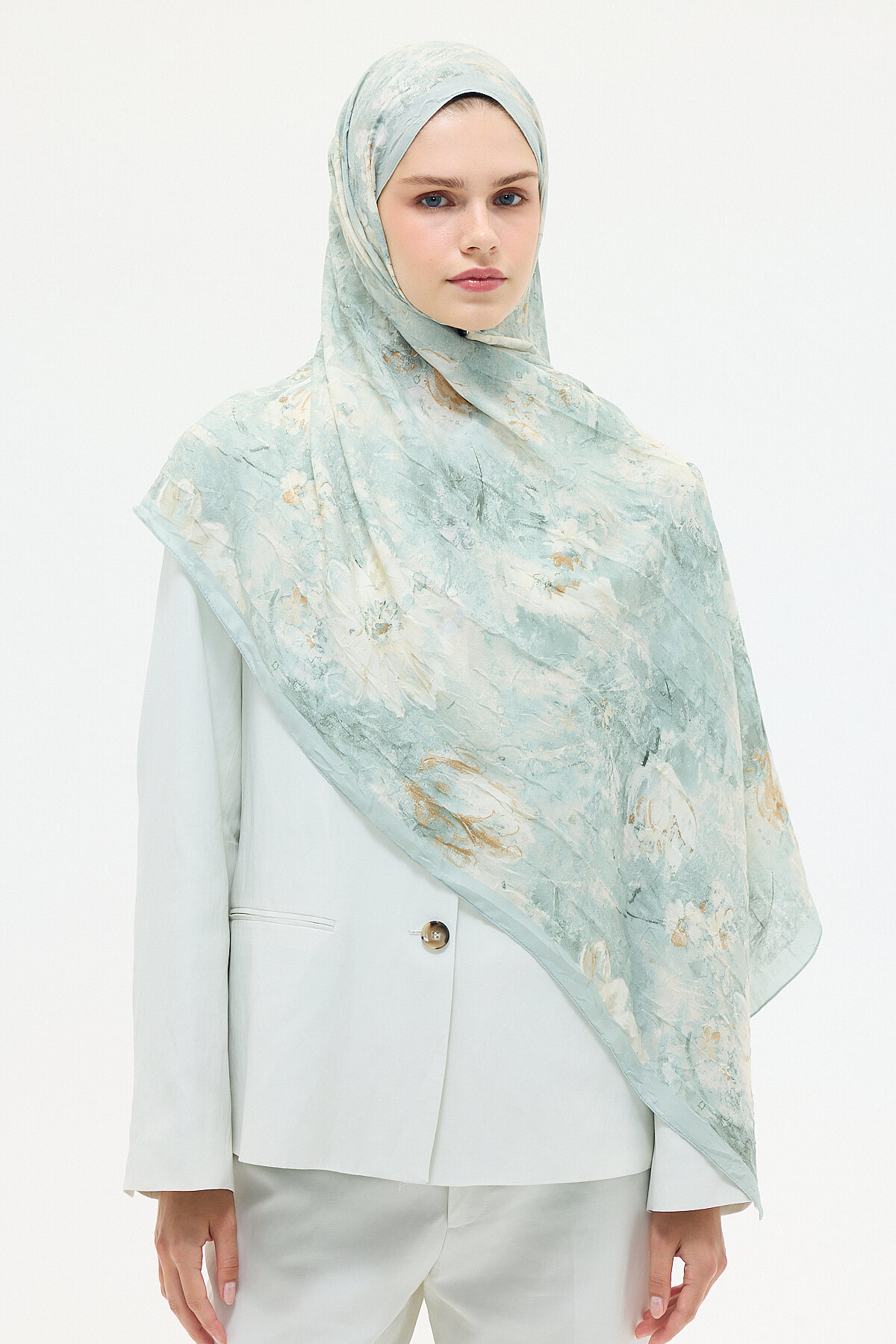 Amora Kraş Şal - Mint - Camellia Scarfs