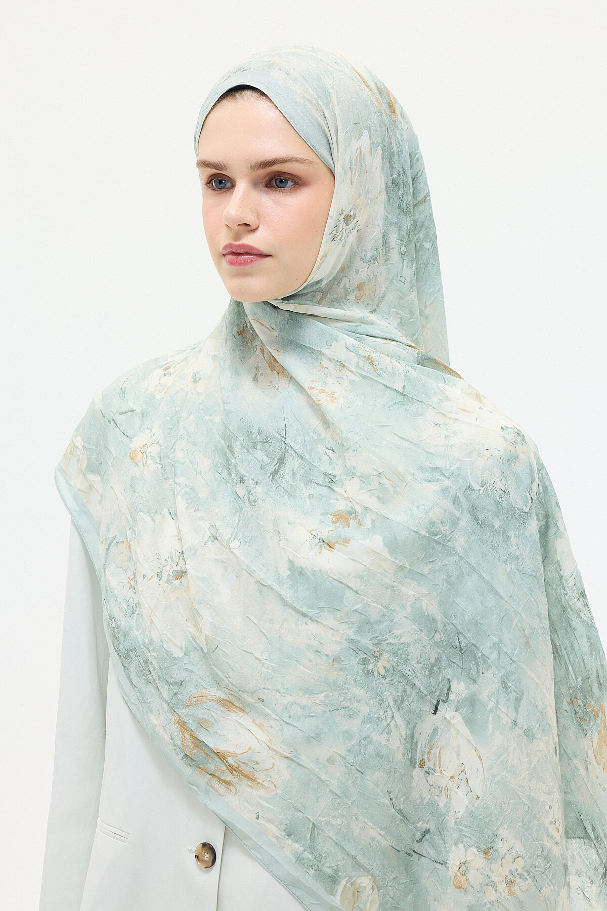 Amora Kraş Şal - Mint - Camellia Scarfs (1)