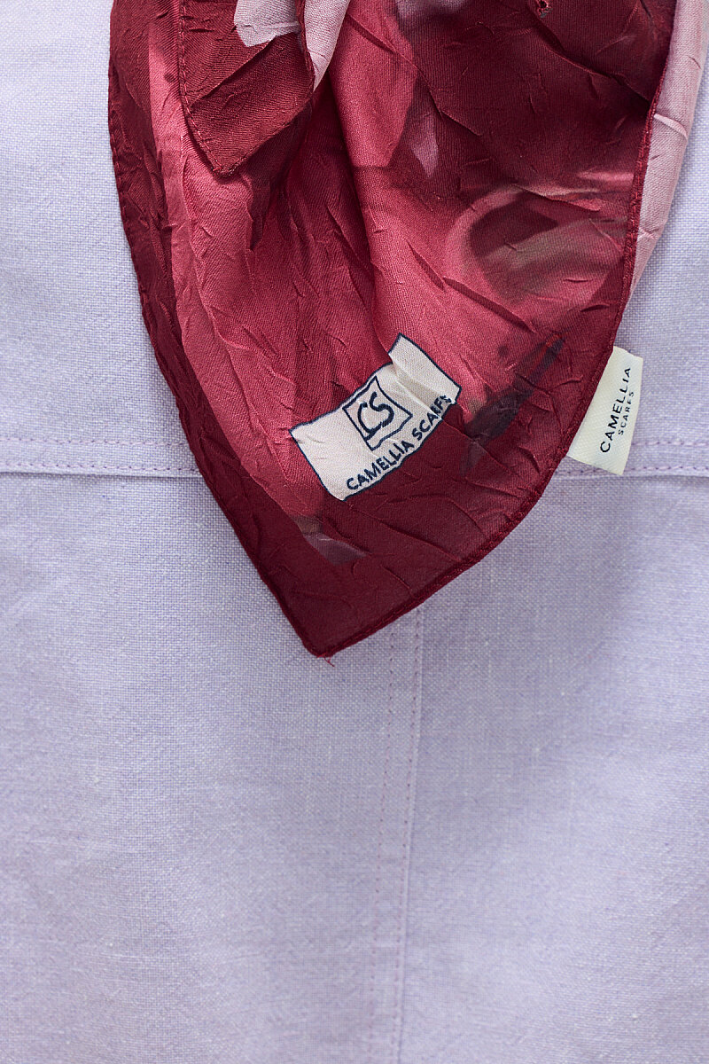 Aria Kraş Eşarp - Bordo - 2