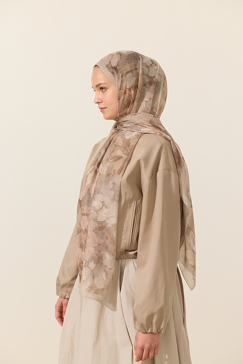 Aveline Soft Pamuk Şal - Kum - 2
