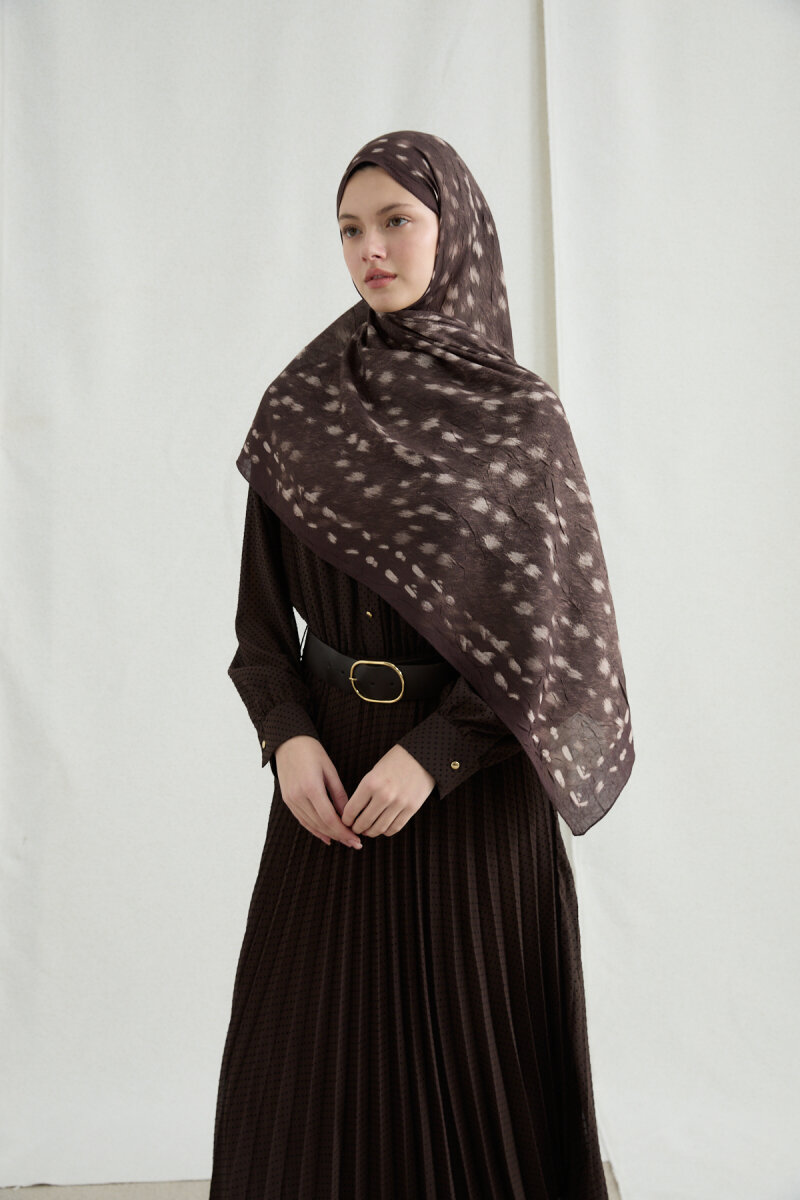 Bambi Kraş Şal - Acı Kahve - 2