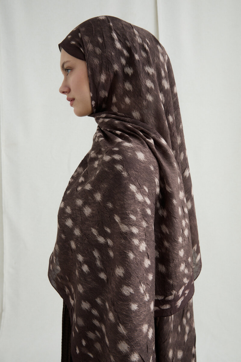 Bambi Kraş Şal - Acı Kahve - 3