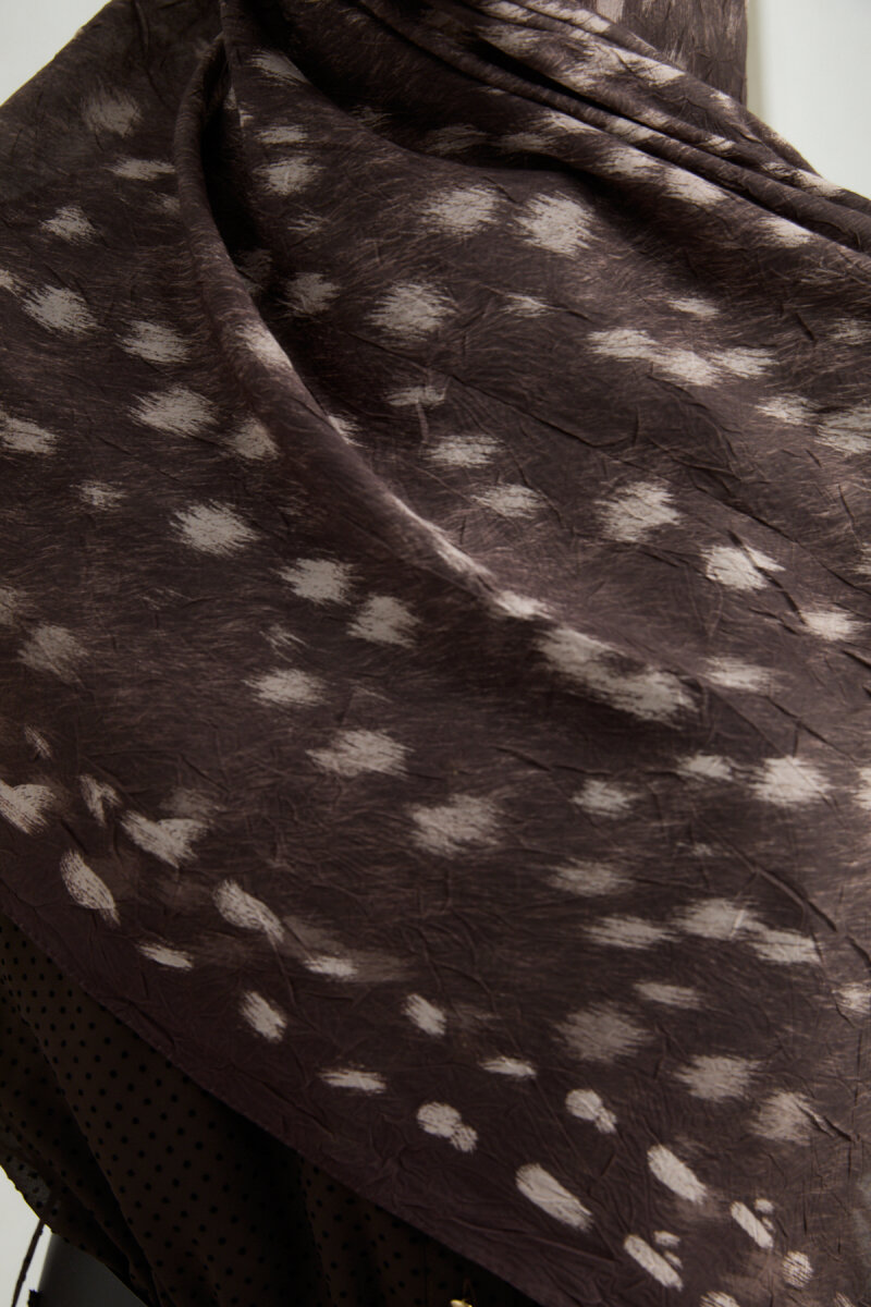 Bambi Kraş Şal - Acı Kahve - 4