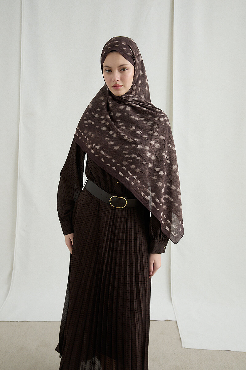 Bambi Kraş Şal - Acı Kahve - 2