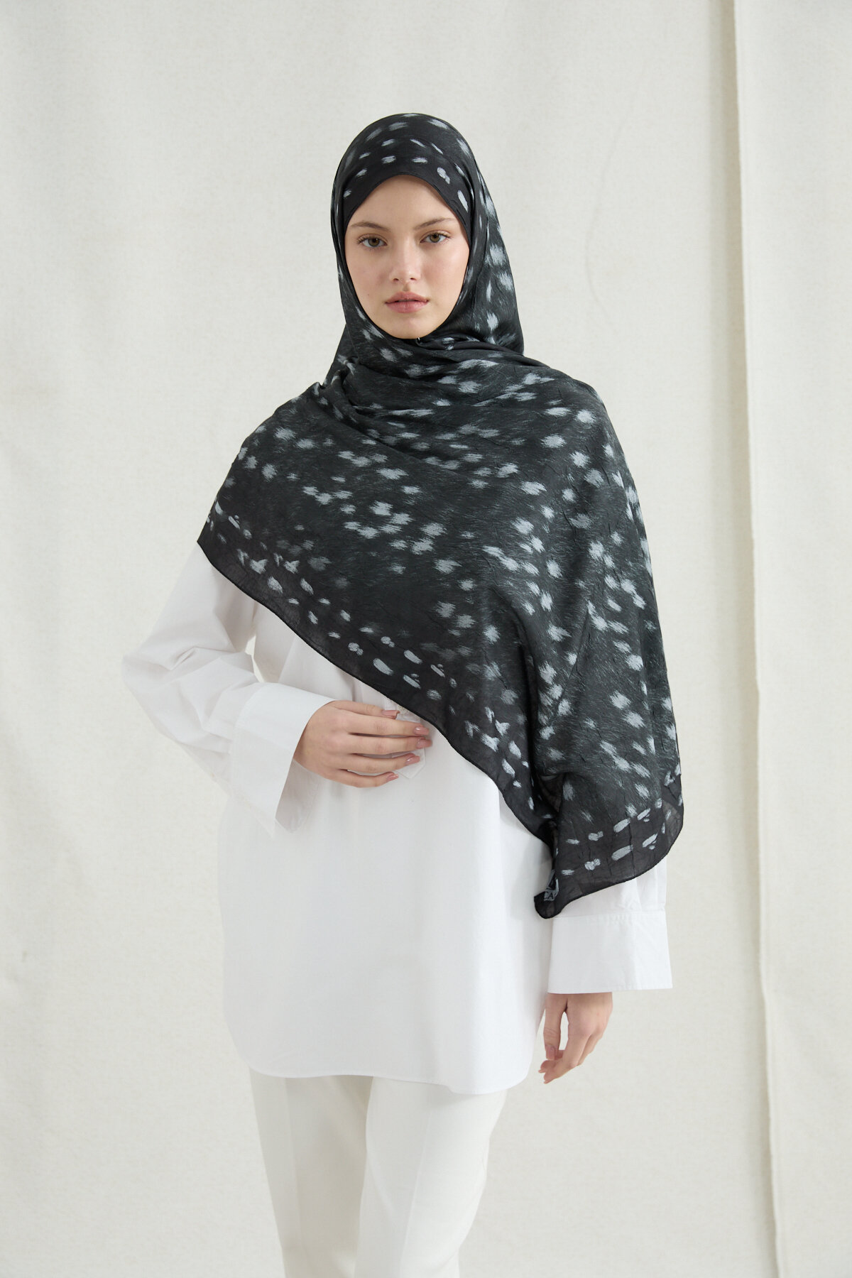 Bambi Kraş Şal - Siyah - Camellia Scarfs