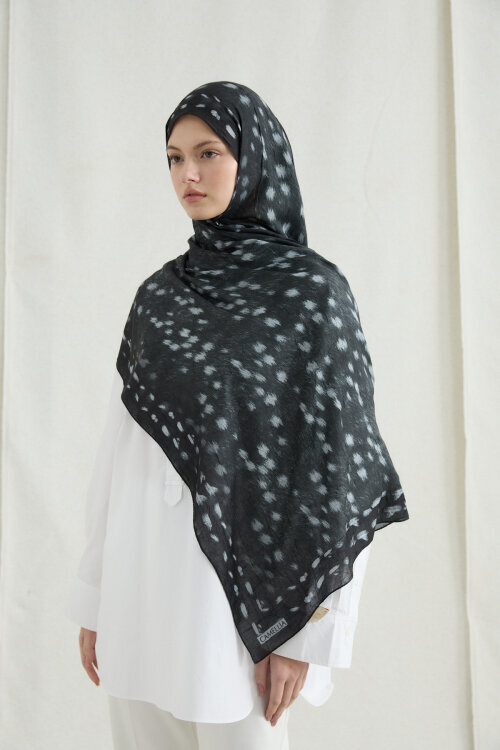 Bambi Kraş Şal - Siyah - Camellia Scarfs (1)