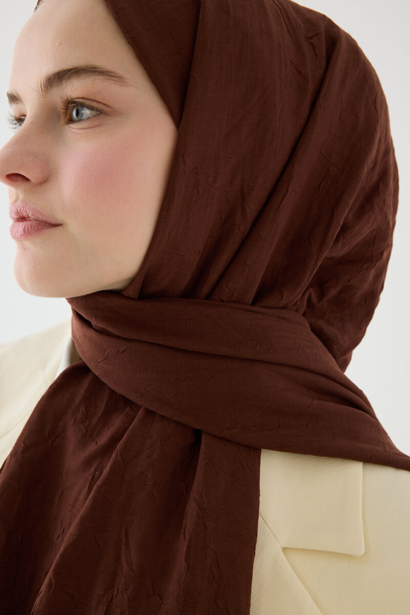 Bambu Kraş Şal - Acı Kahve - 4