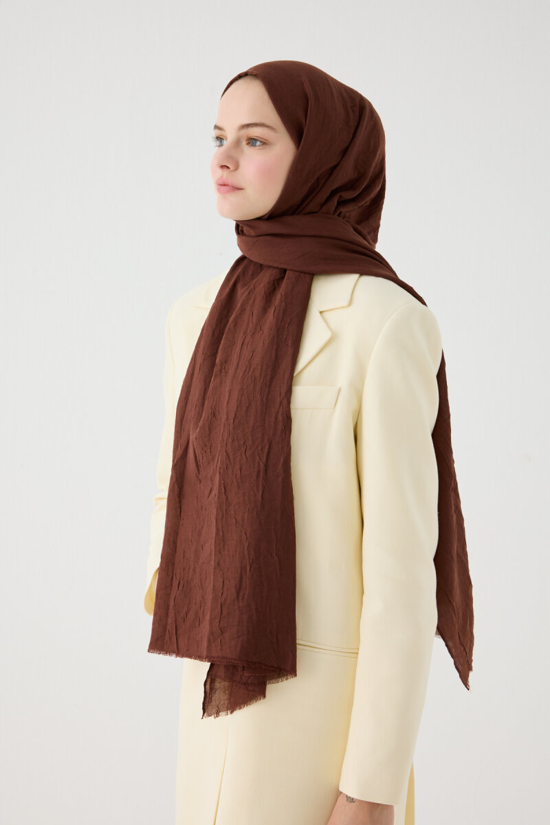 Bambu Kraş Şal - Acı Kahve - 2