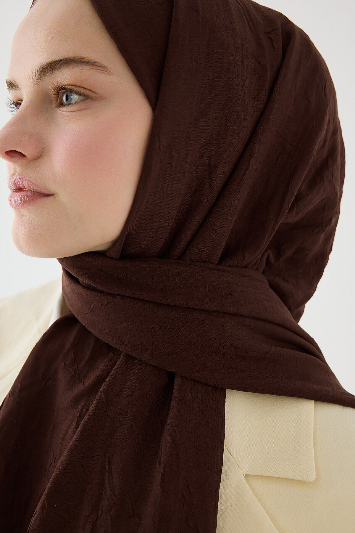 Bambu Kraş Şal - Acı Kahve - Camellia Scarfs (1)