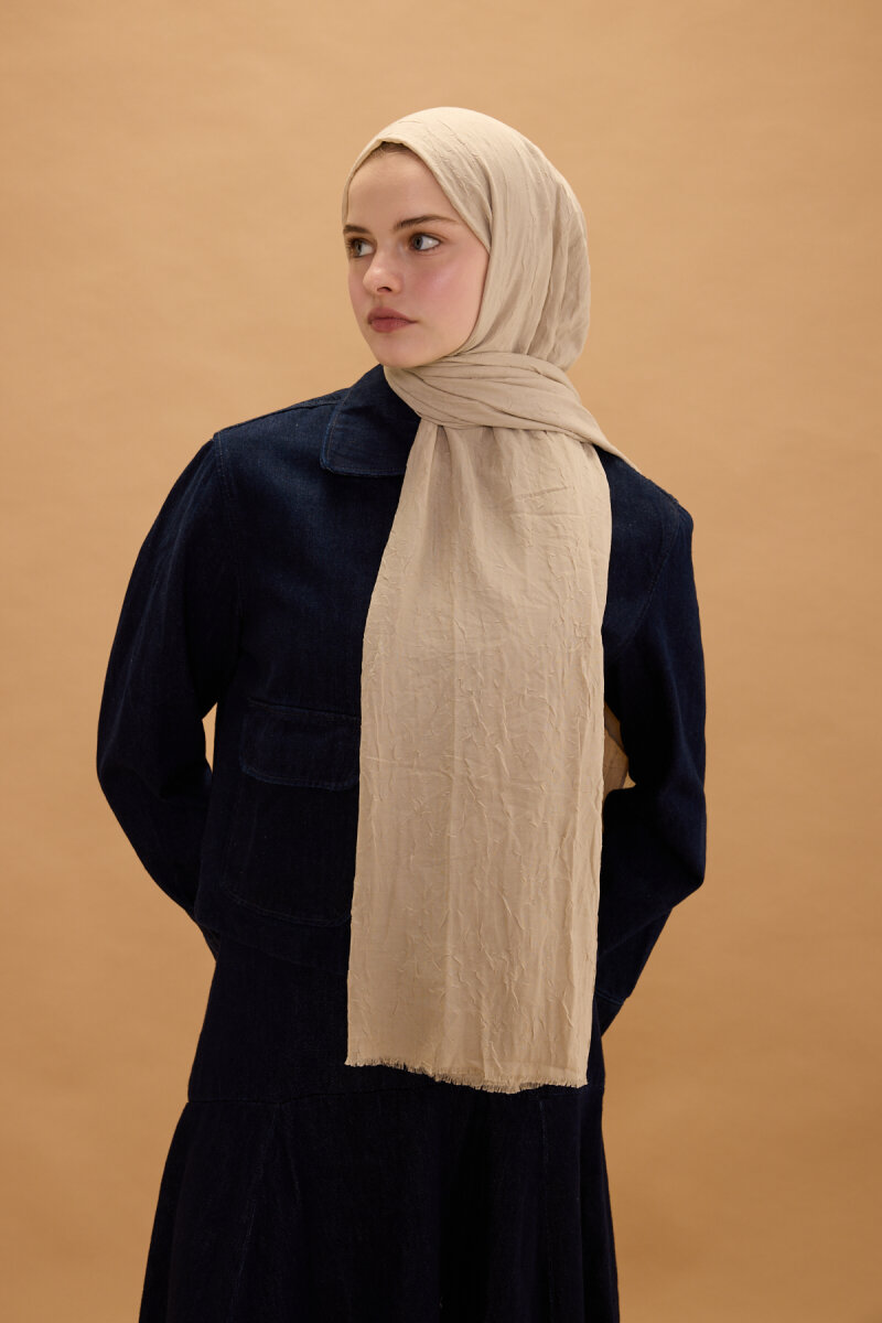 Bambu Kraş Şal - Bisküvi - 2