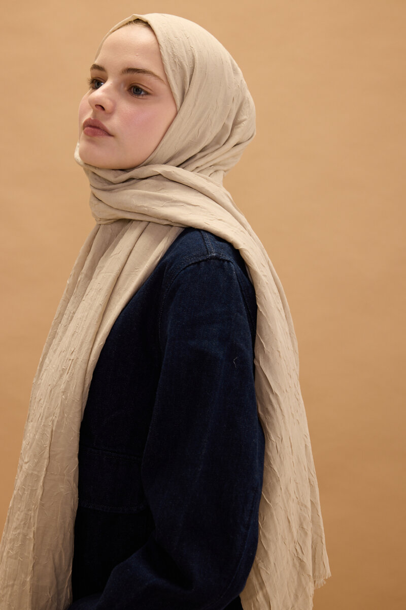 Bambu Kraş Şal - Bisküvi - 3