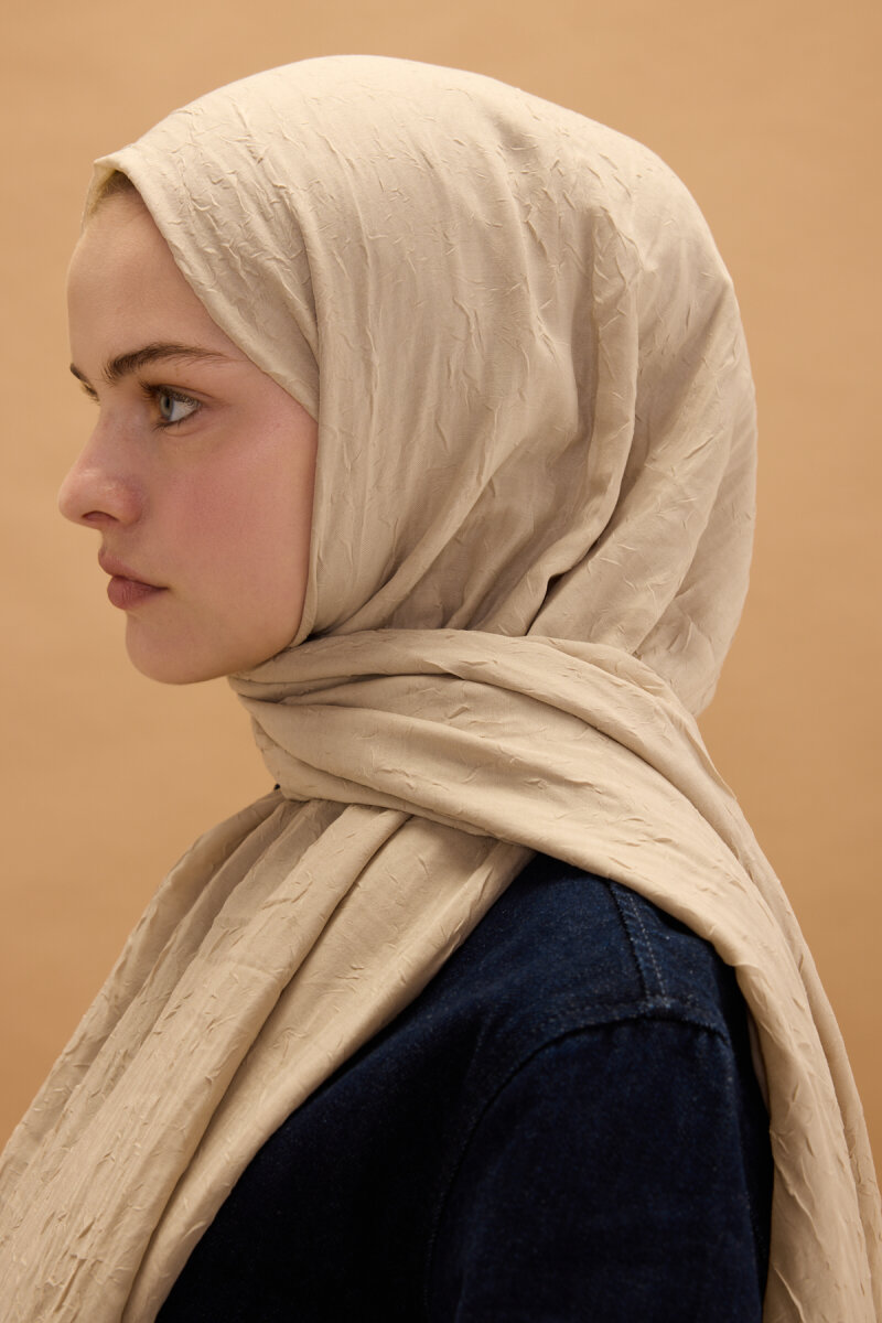 Bambu Kraş Şal - Bisküvi - 4