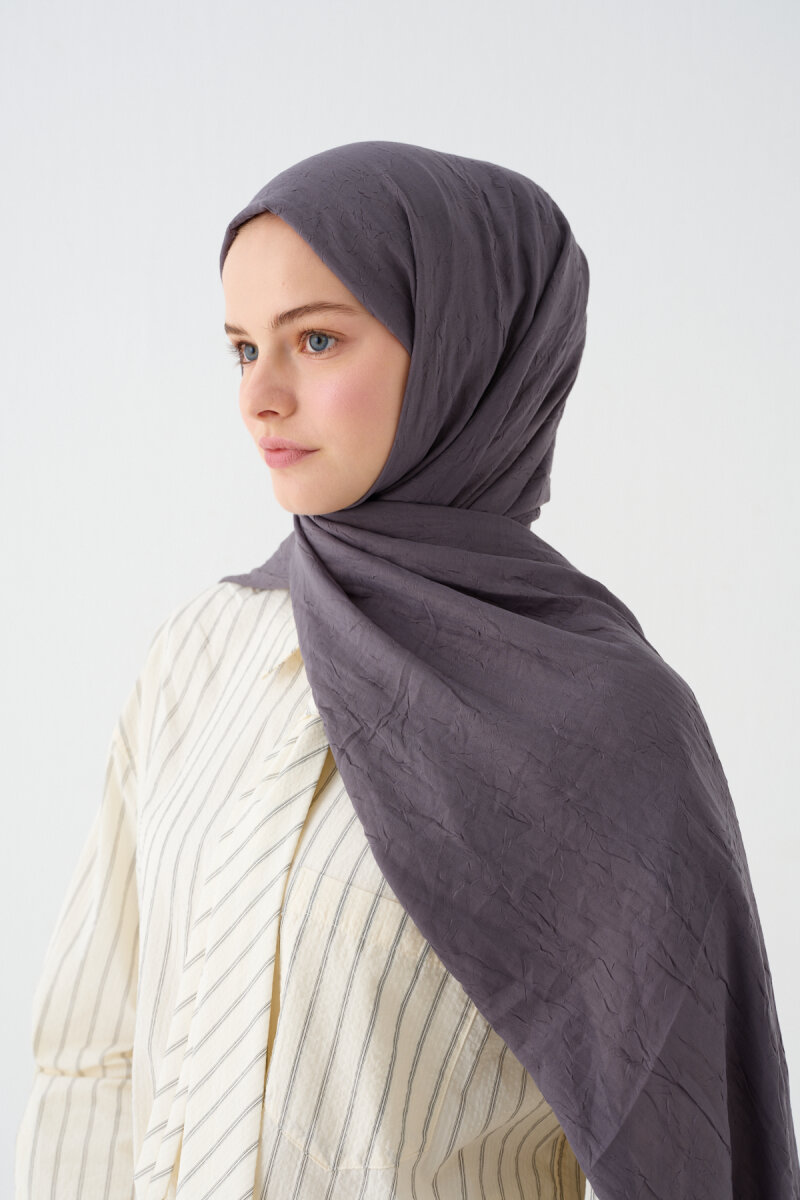 Bambu Kraş Şal - Füme - 3