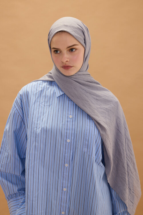 Bambu Kraş Şal - Gümüş - Camellia Scarfs