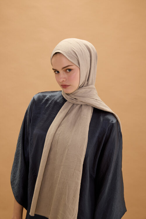 Bambu Kraş Şal - Kum - Camellia Scarfs (1)