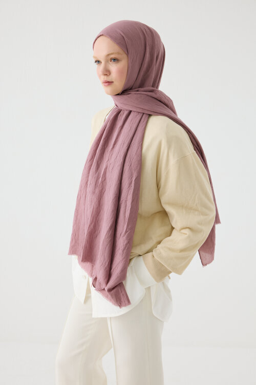 Bambu Kraş Şal - Lavanta - Camellia Scarfs (1)