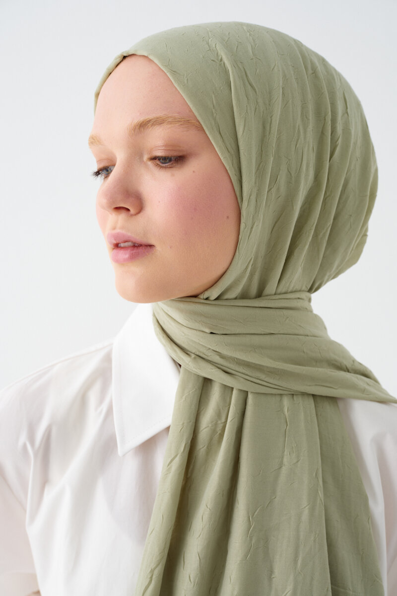 Bambu Kraş Şal - Su Yeşili - 4