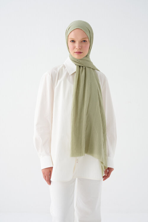 Bambu Kraş Şal - Su Yeşili - Camellia Scarfs