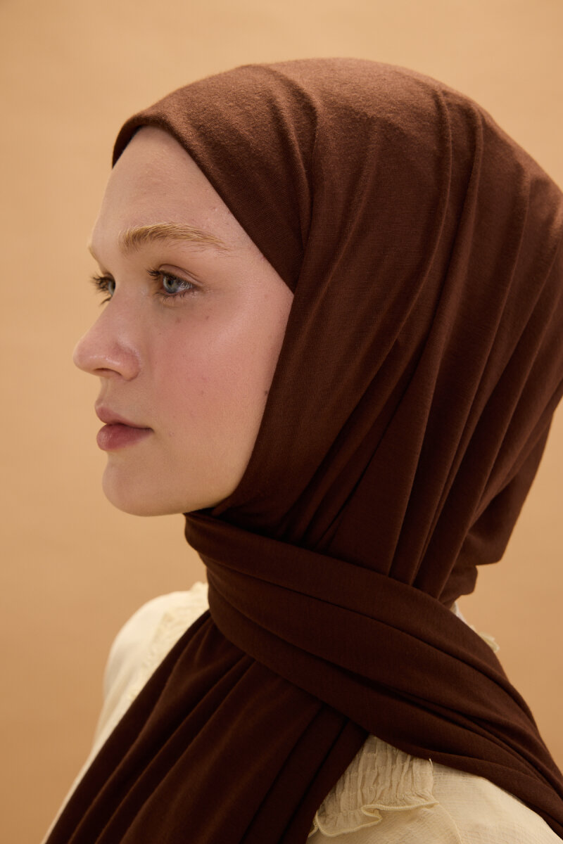 Bambu Penye Şal - Acı Kahve - 4