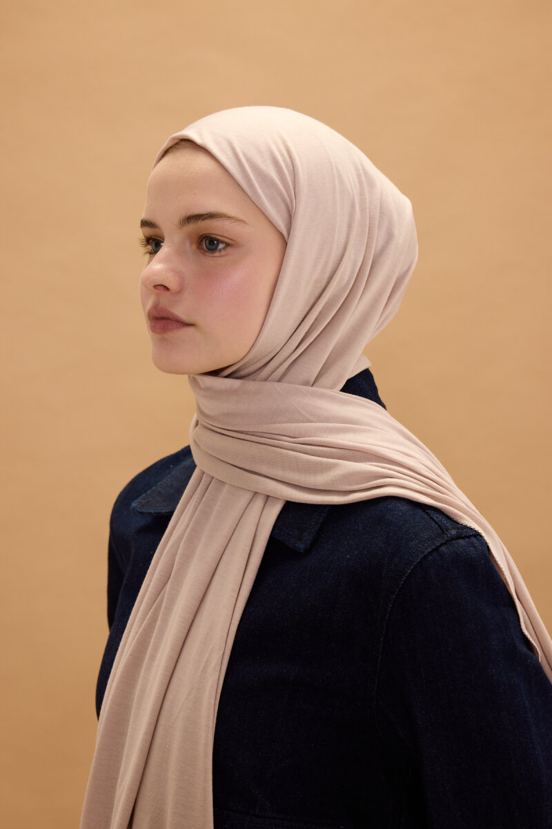 Bambu Penye Şal - Krem - 3
