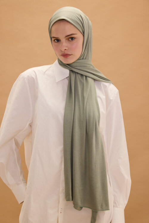 Bambu Penye Şal - Mint - Camellia Scarfs (1)