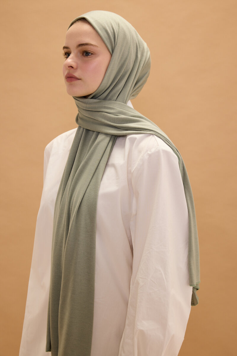 Bambu Penye Şal - Mint - 3