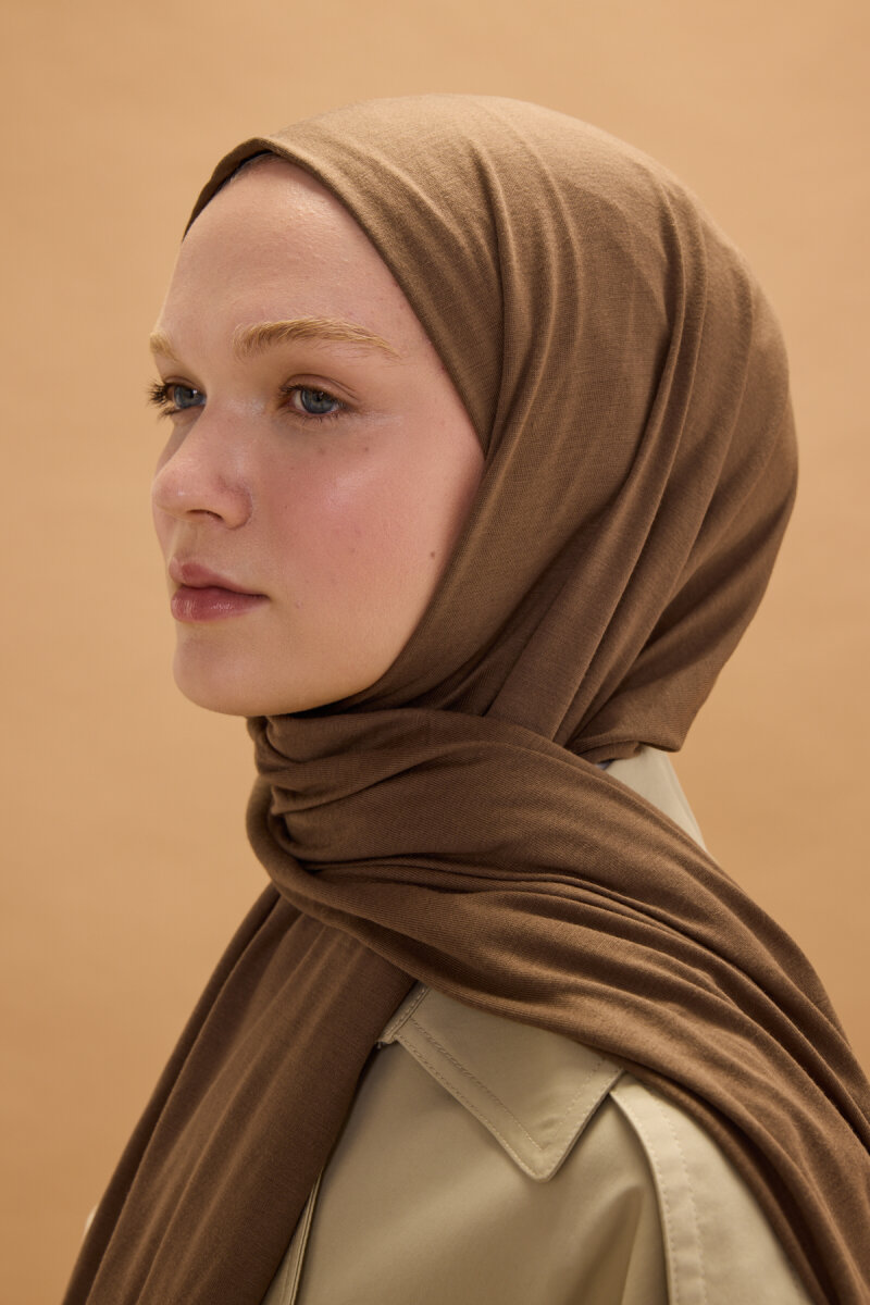 Bambu Penye Şal - Mocha - 4