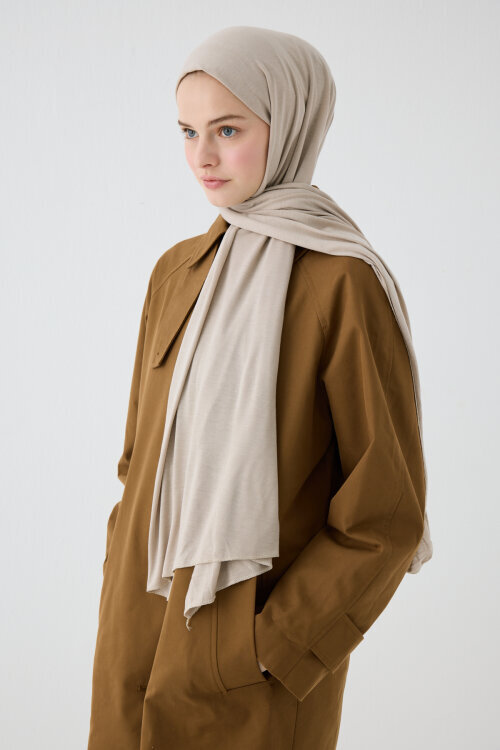 Bambu Penye Şal - Taş - Camellia Scarfs (1)