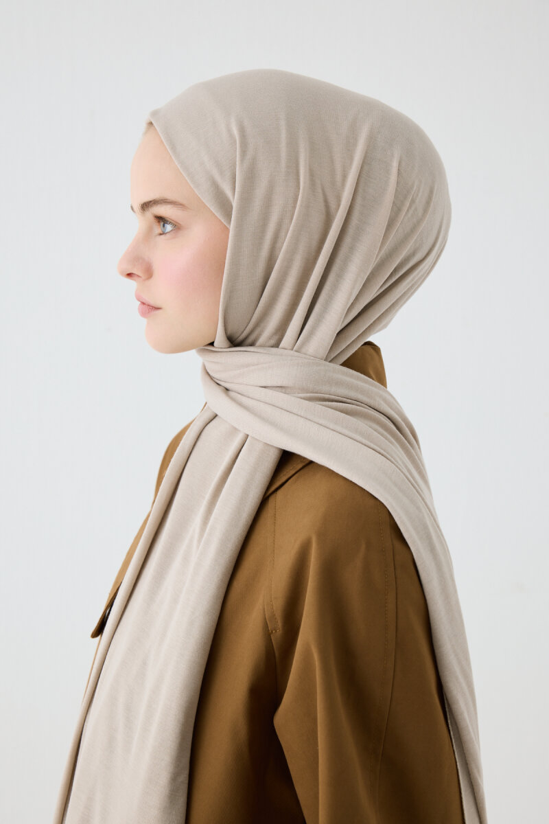 Bambu Penye Şal - Taş - 4