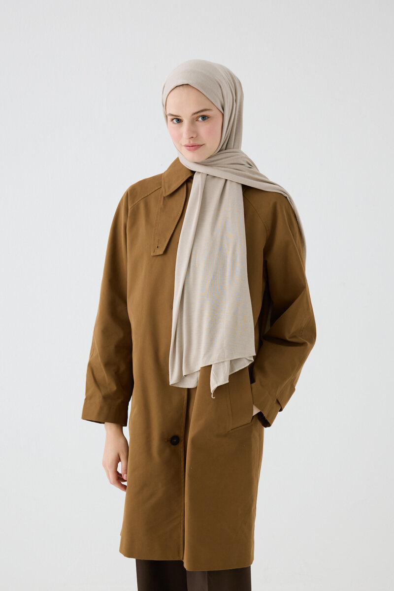 Bambu Penye Şal - Taş - 1