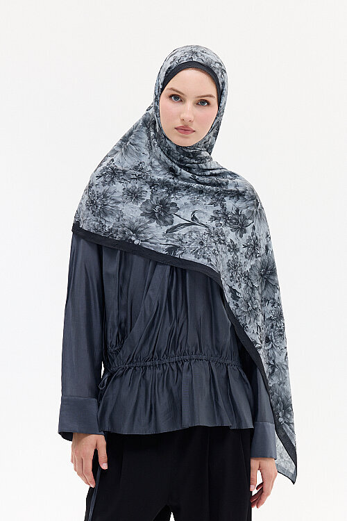 Bom Kraş Şal - Siyah - Camellia Scarfs