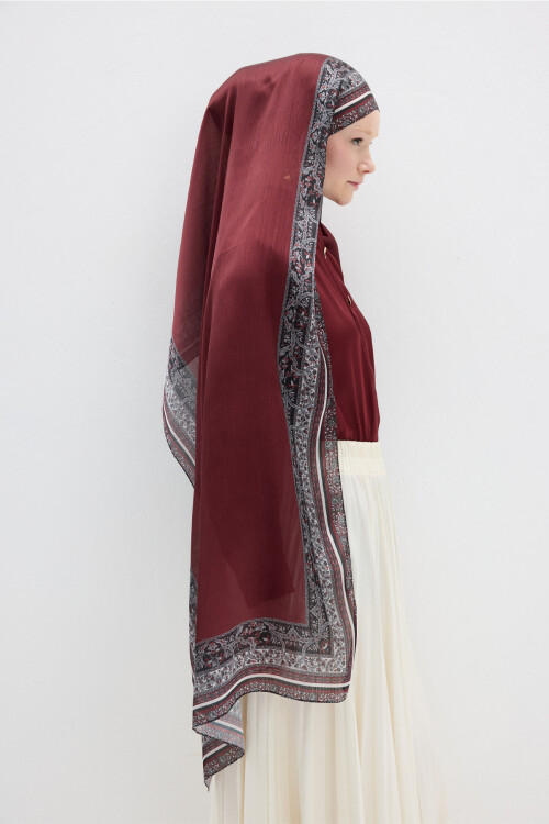 Border Shine Collection - Bordo - Camellia Scarfs (1)