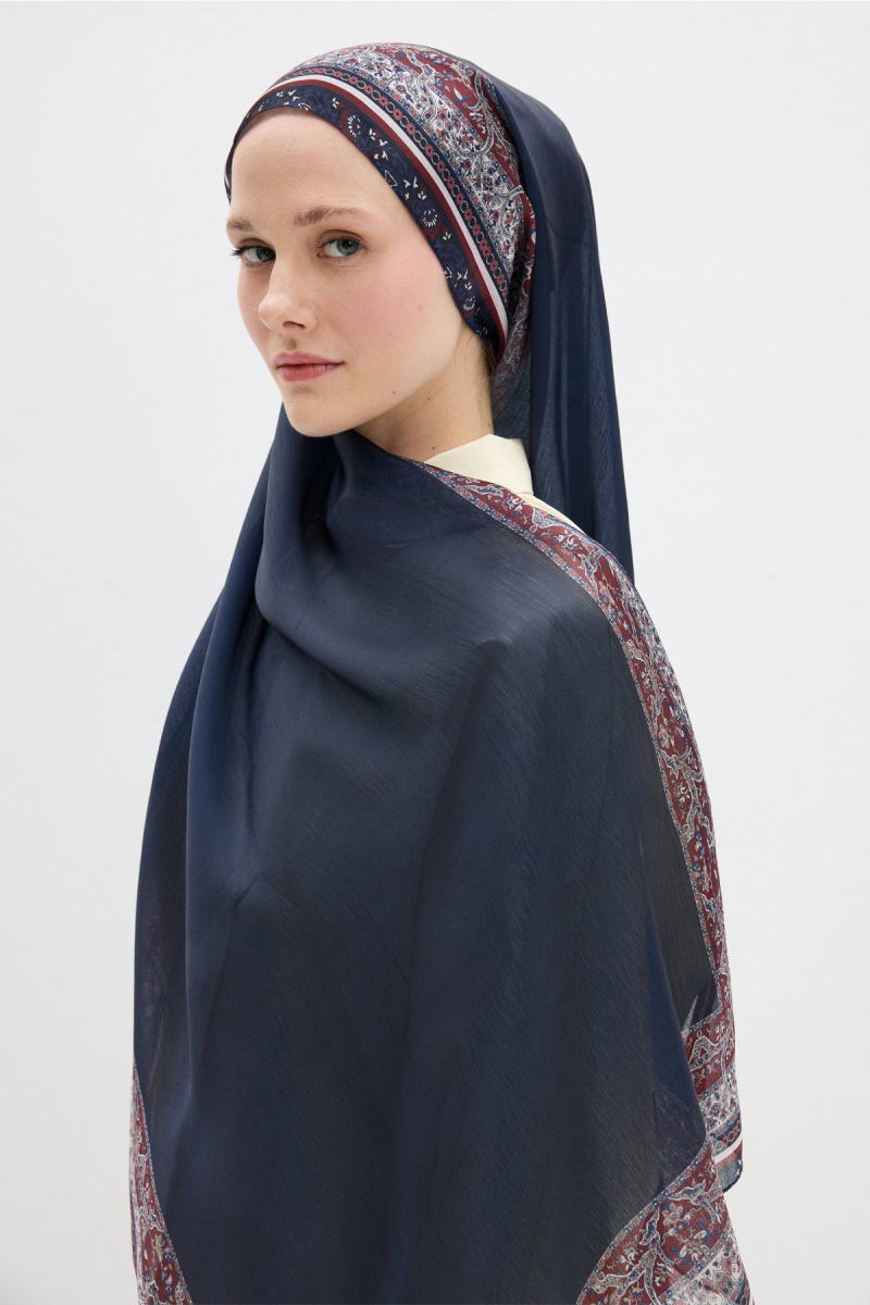 Border Shine Collection - Lacivert Bordo - 2