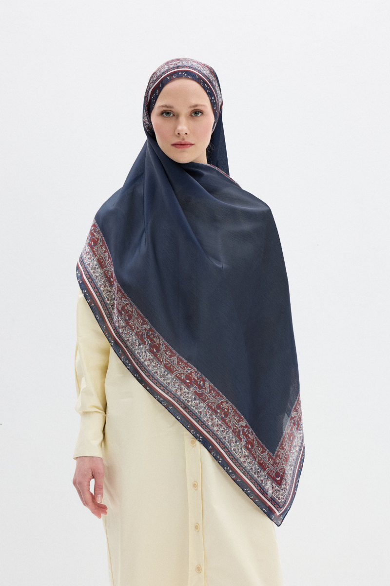 Border Shine Collection - Lacivert Bordo - 1