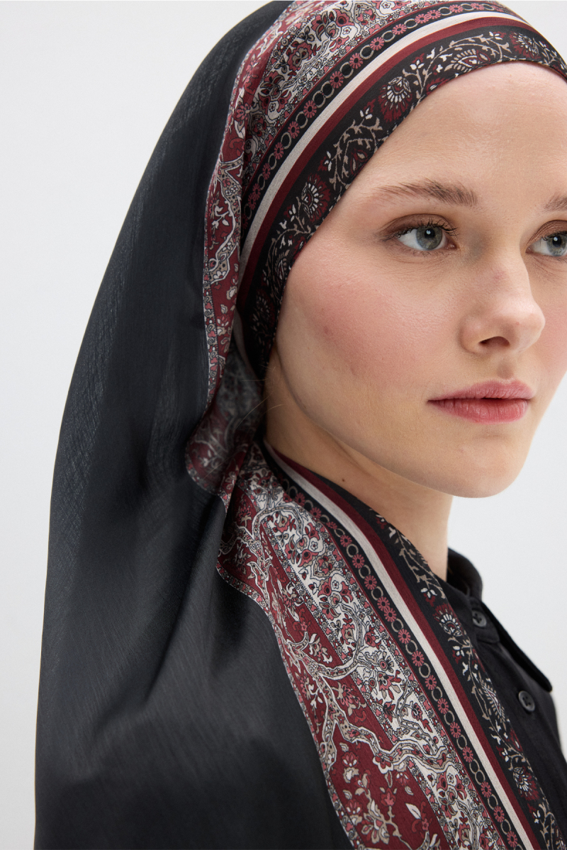 Border Shine Collection - Siyah Bordo - 4