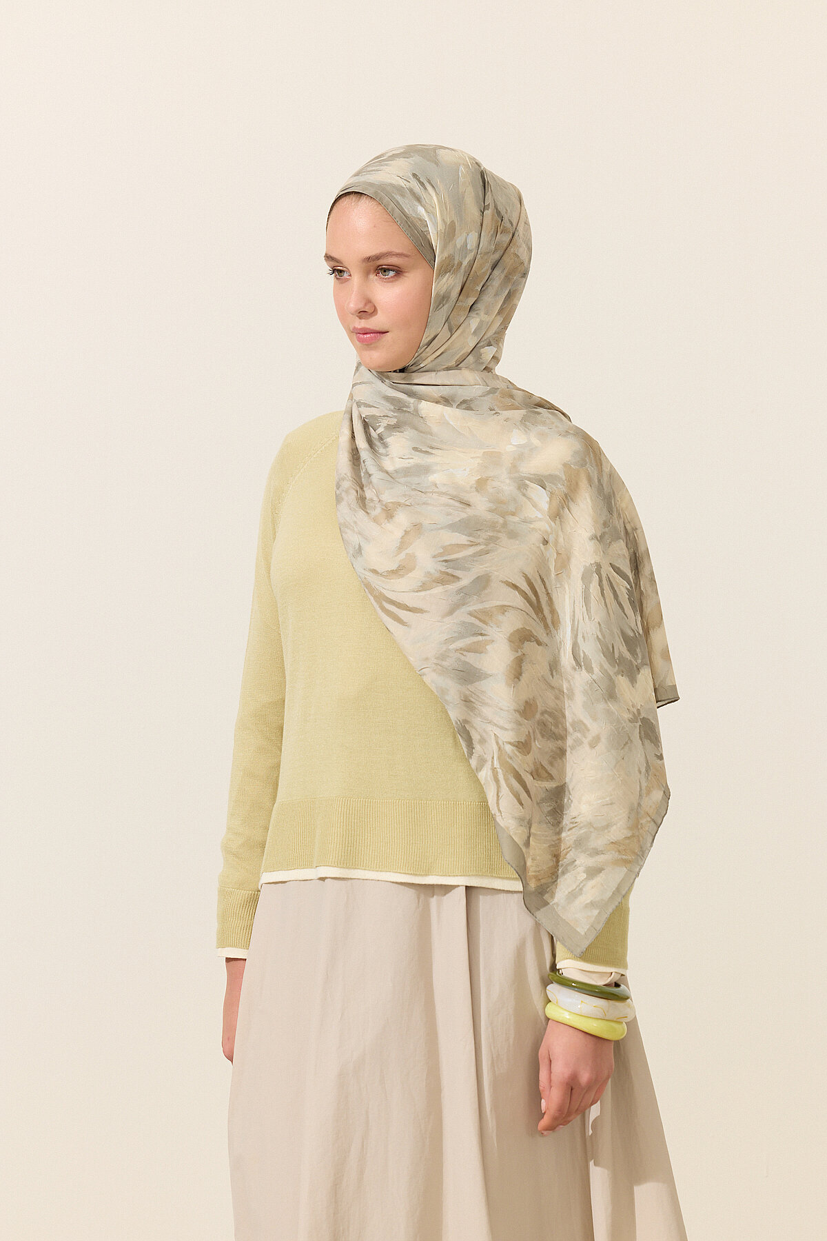 Brush Kraş Şal - Çağla - Camellia Scarfs (1)